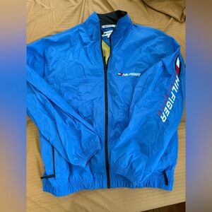 Tommy Hilfiger Athletic Windbreaker Jacket Rare 90’s Spellout Lined Mens Large